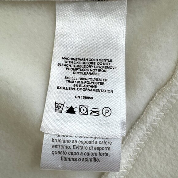 Columbia Fleece Vest Womens Medium Ivory Full Zip Give and Go Layer FCA Logo NEW - Picture 12 of 13